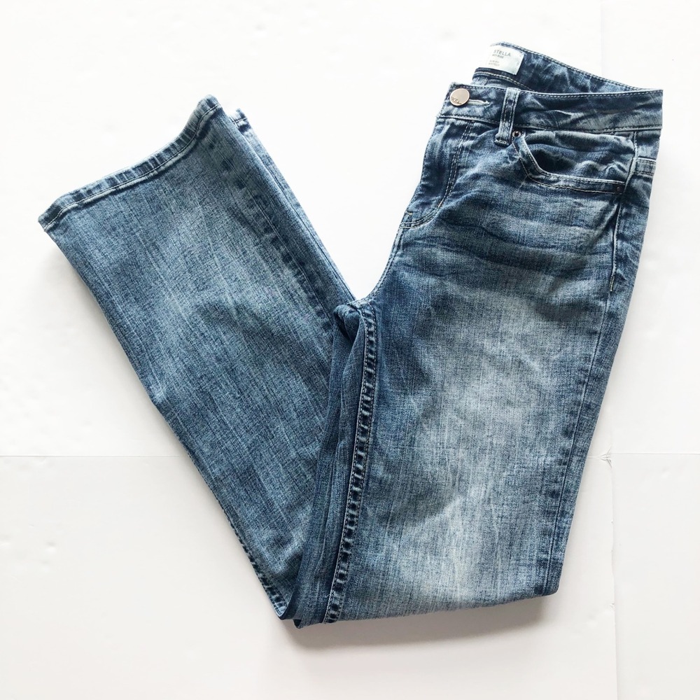 BKE Jeans Womens 27 Stella Mid-Rise Slim Fit Bootcut Jeans Medium Wash Western - Picture 2 of 10